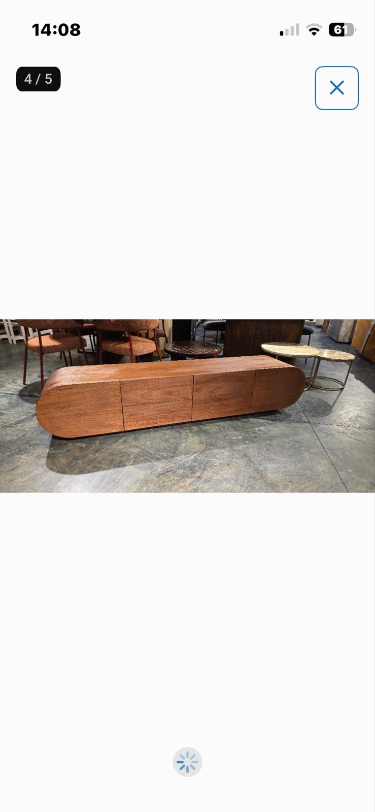 Nieuw Houten TV Meubel - Bruin, 210x40x43 cm, Huis en Inrichting, Kasten | Televisiemeubels, Nieuw, Ophalen of Verzenden, 200 cm of meer
