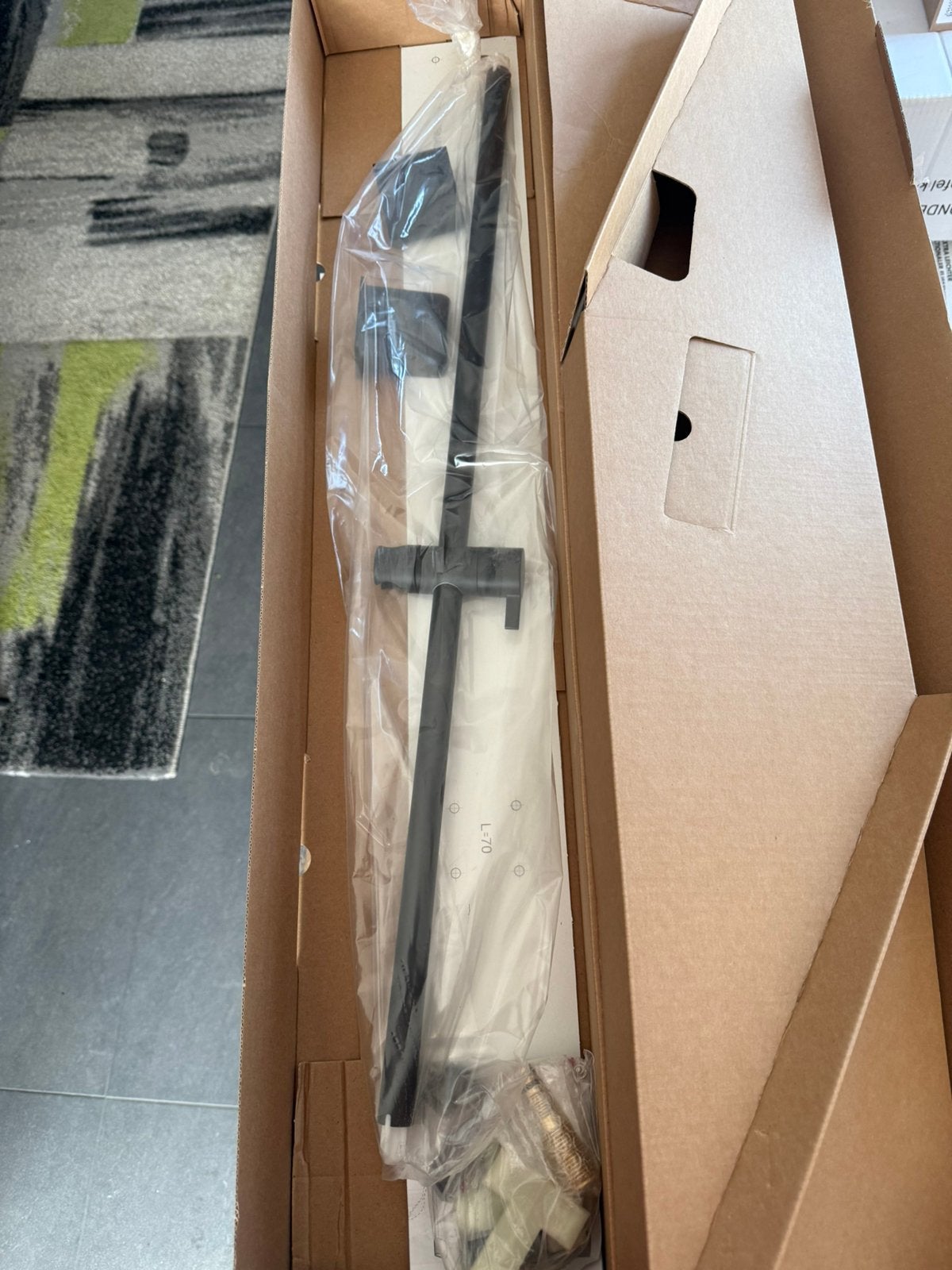 Hotbath glijstang zwart, Doe-het-zelf en Verbouw, Sanitair, Ophalen, Nieuw, Douche