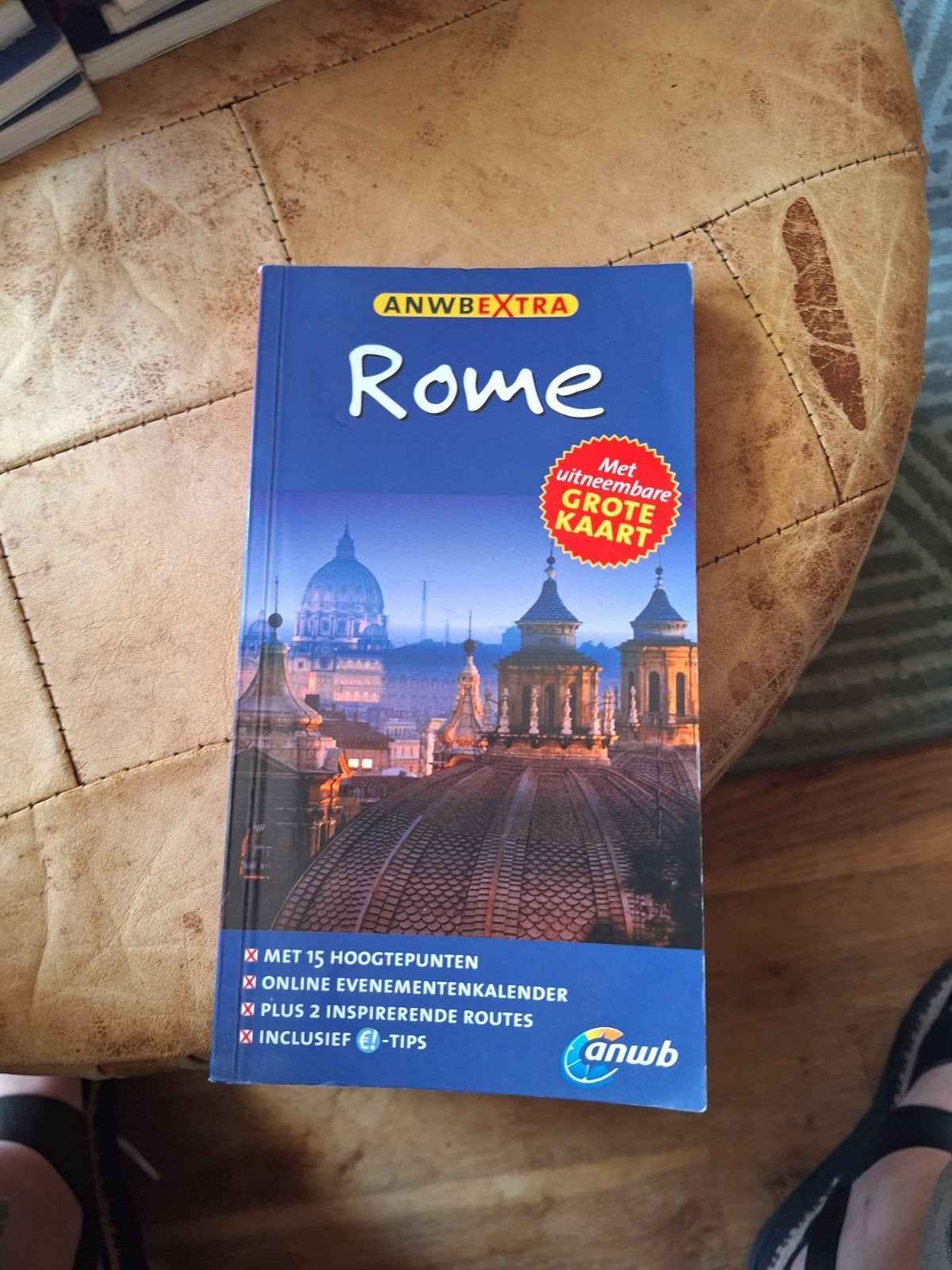ANWB extra Reisgids Rome met kaart, Europa, Ophalen of Verzenden, Zo goed als nieuw, Reisgids of -boek
