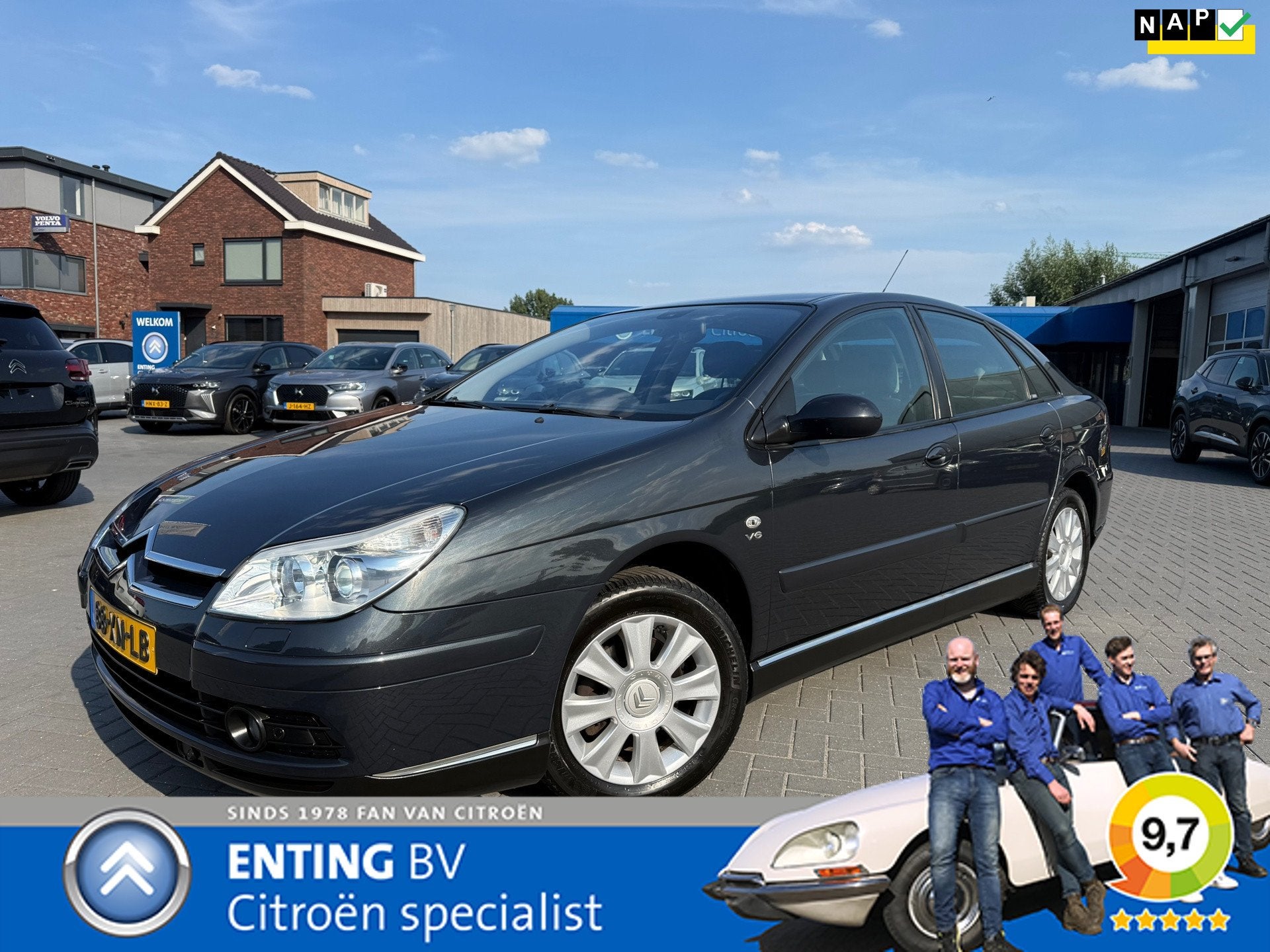 Citroen C5 3.0 V6 EXCLUSIVE AUT6 UNIEK, ORIGINEEL NL AUTO+ N, Gebruikt, 2946 cc, Bedrijf, Grijs