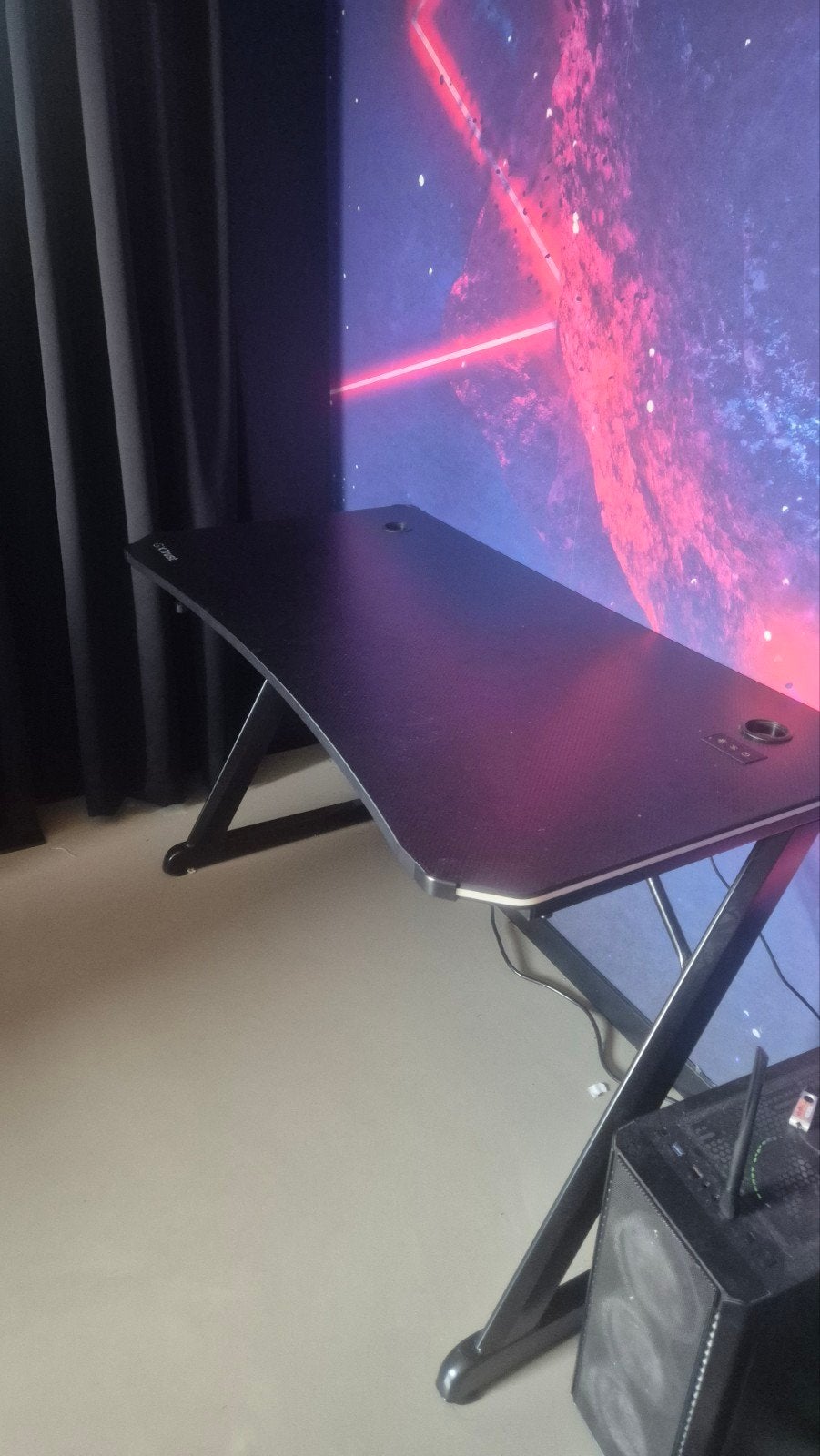 Gaming bureau 120x60 met verlichting, Ophalen, 50 tot 100 cm, 100 tot 150 cm, Overige materialen