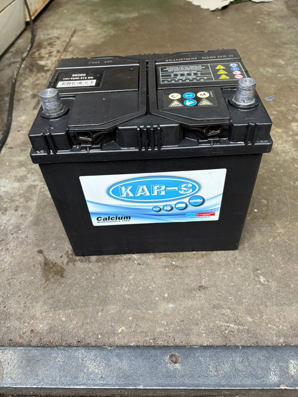 Auto accu 60AH 12v 4/5maand oud!!!!, Ophalen, Nieuw