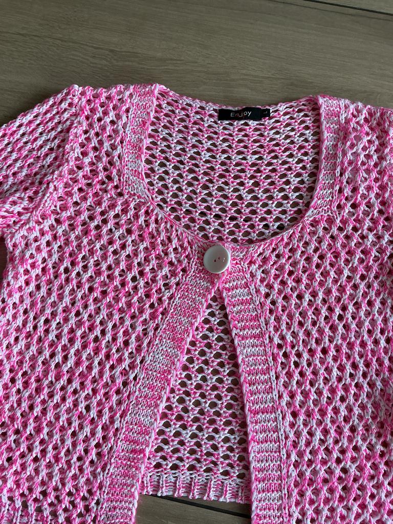 Enjoy gehaakt vest XL nieuw, Ophalen of Verzenden, Nieuw, Maat 46/48 (XL) of groter, Roze