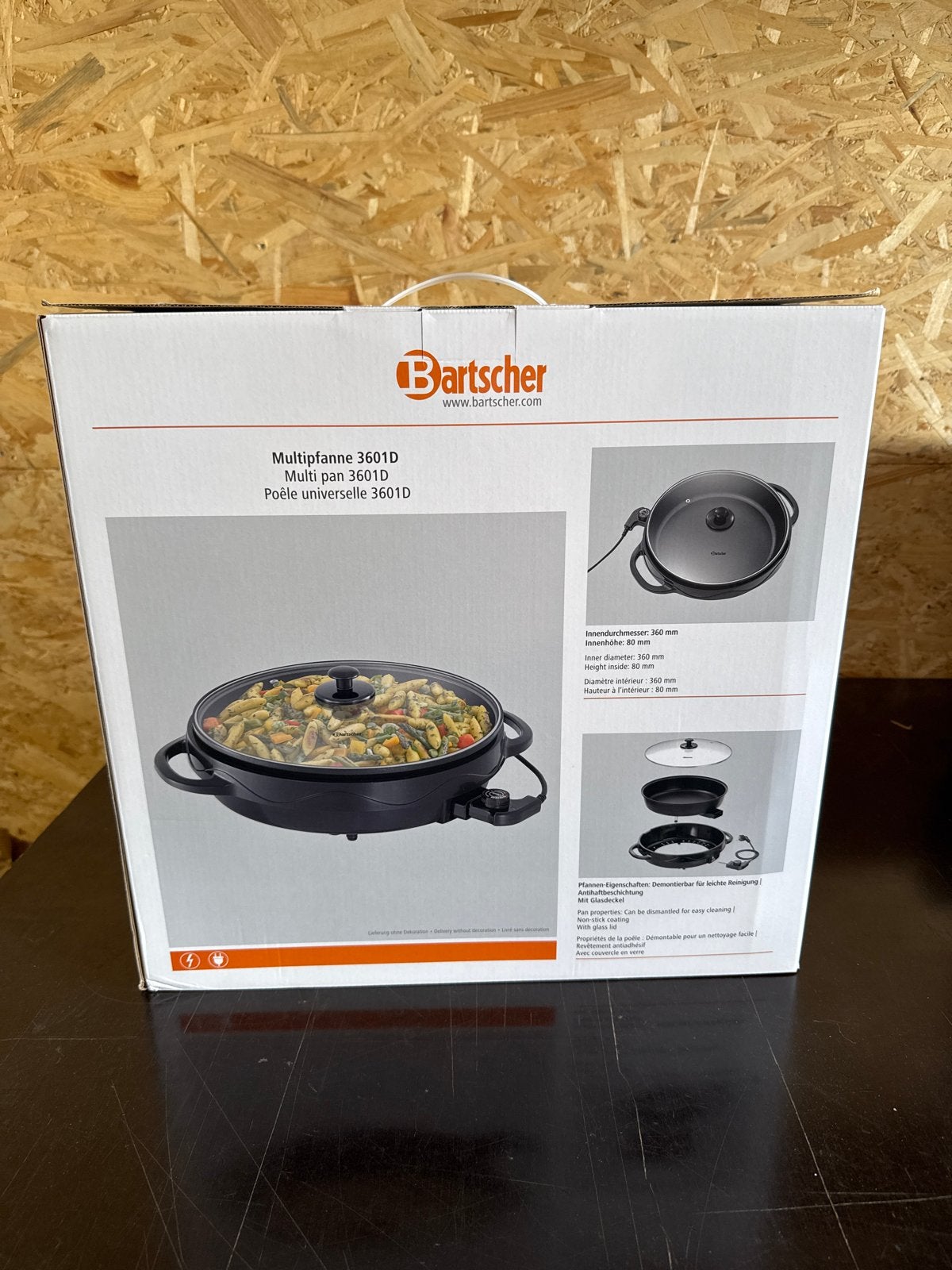 Bartscher Multipan 3601D - Elektrische Hapjespan, Ophalen of Verzenden, Nieuw
