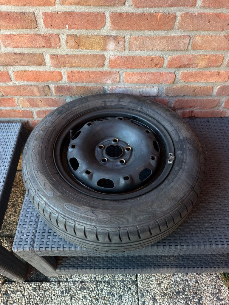 Dunlop reserveband/thuiskomertje 175/70R14, Ophalen