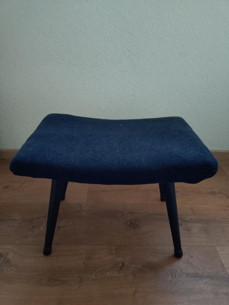 Vintage jaren vijftig Pastoe krukje voetenbankje, Ophalen, Rechthoekig, Minder dan 50 cm