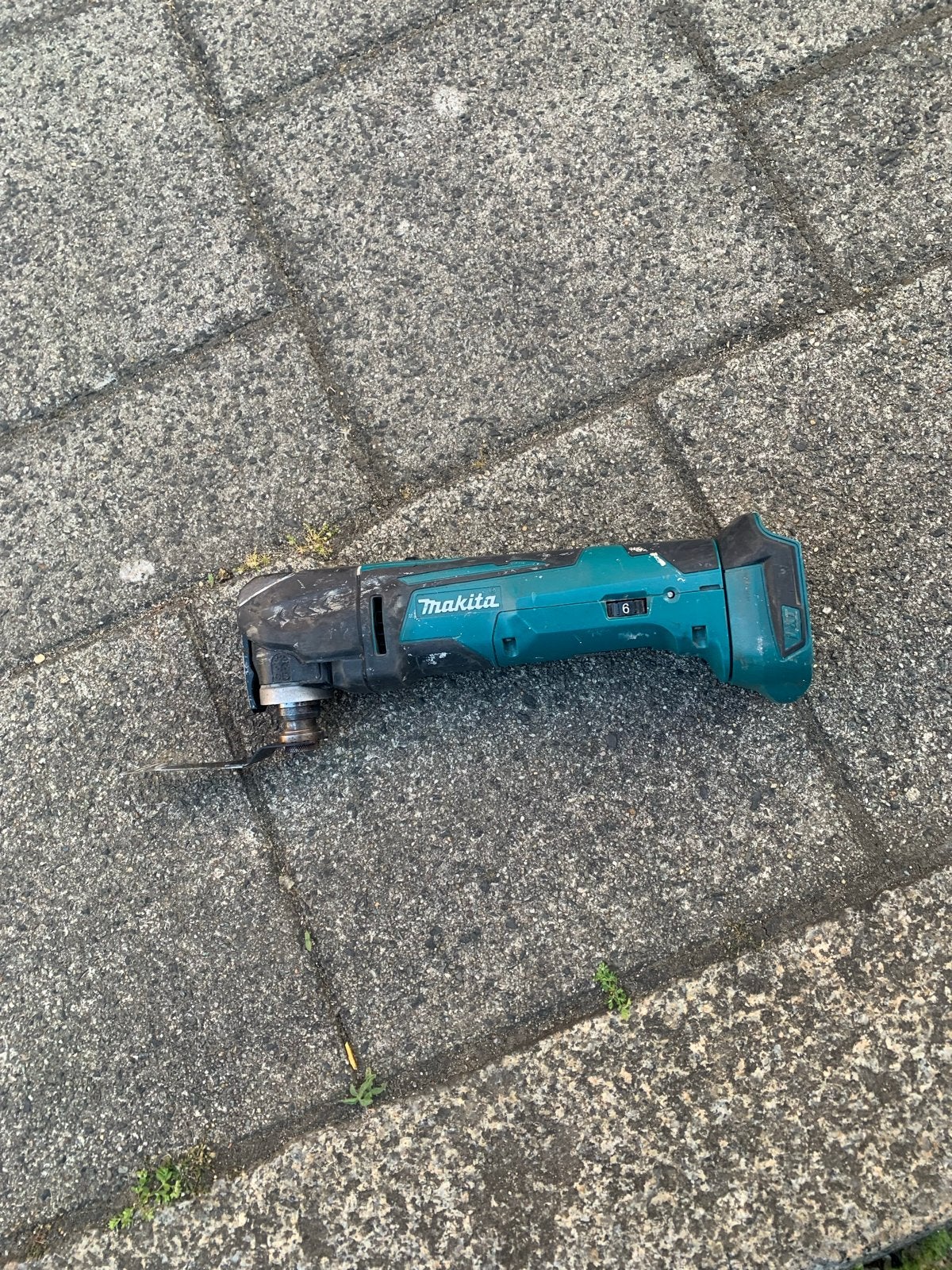 Makita DTM51Z Accu Multitool (met accu en ladder, Ophalen of Verzenden, Gebruikt