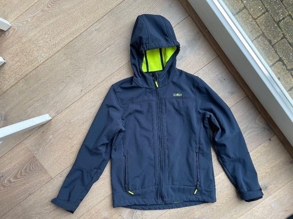 Donkerblauwe softshell jas maat 164, Ophalen of Verzenden, Zo goed als nieuw, Jongen, CMP