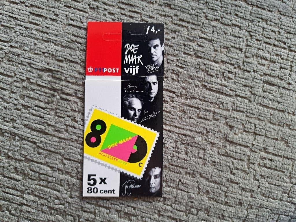 Doe Maar Vijf Postzegelvel - Nederland 2000, Ophalen of Verzenden, Na 1940, Postfris