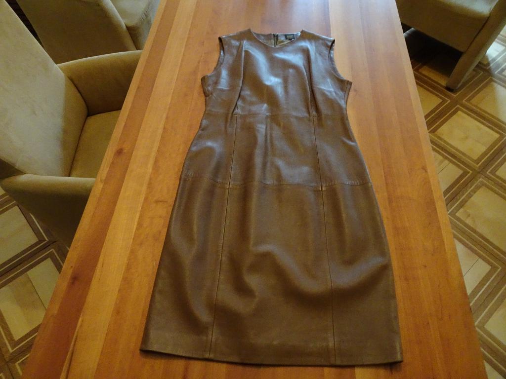 PAUW cognac kleurige leren jurk, Kleding | Dames, Maat 38/40 (M), Bruin, Pauw, Nieuw