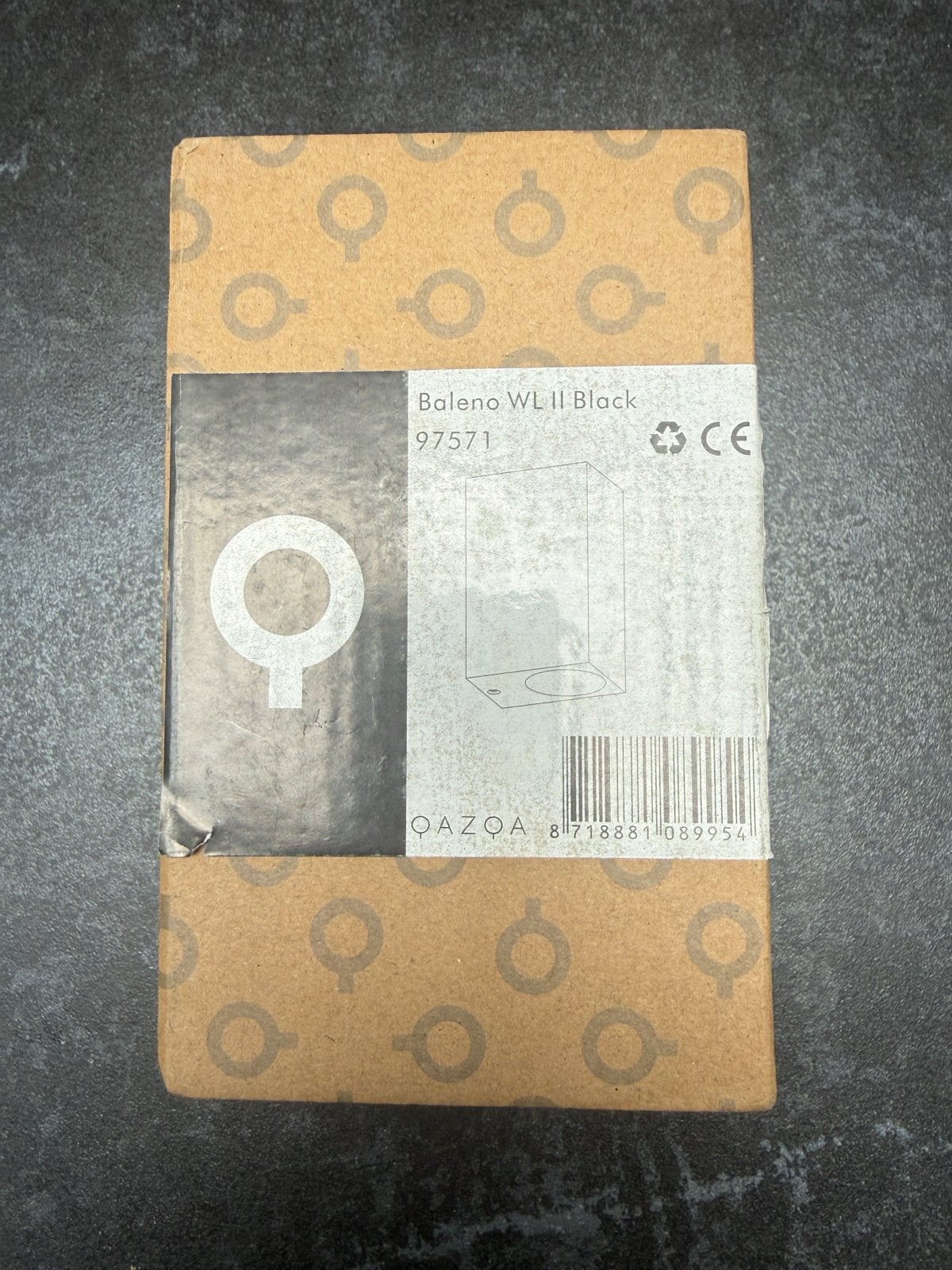 QAZQA Baleno WL II Zwarte Buitenwandlamp GU10, Huis en Inrichting, Ophalen of Verzenden, Nieuw