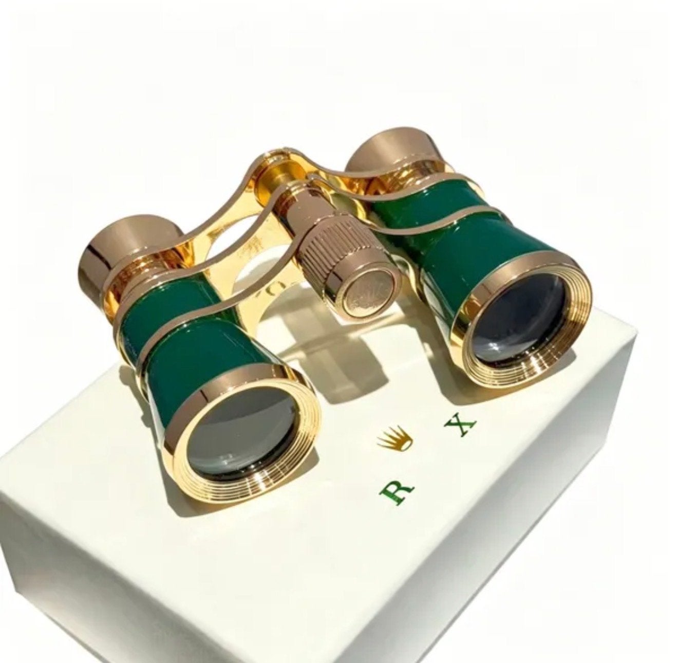 Rolex verrekijker Groen & Goud