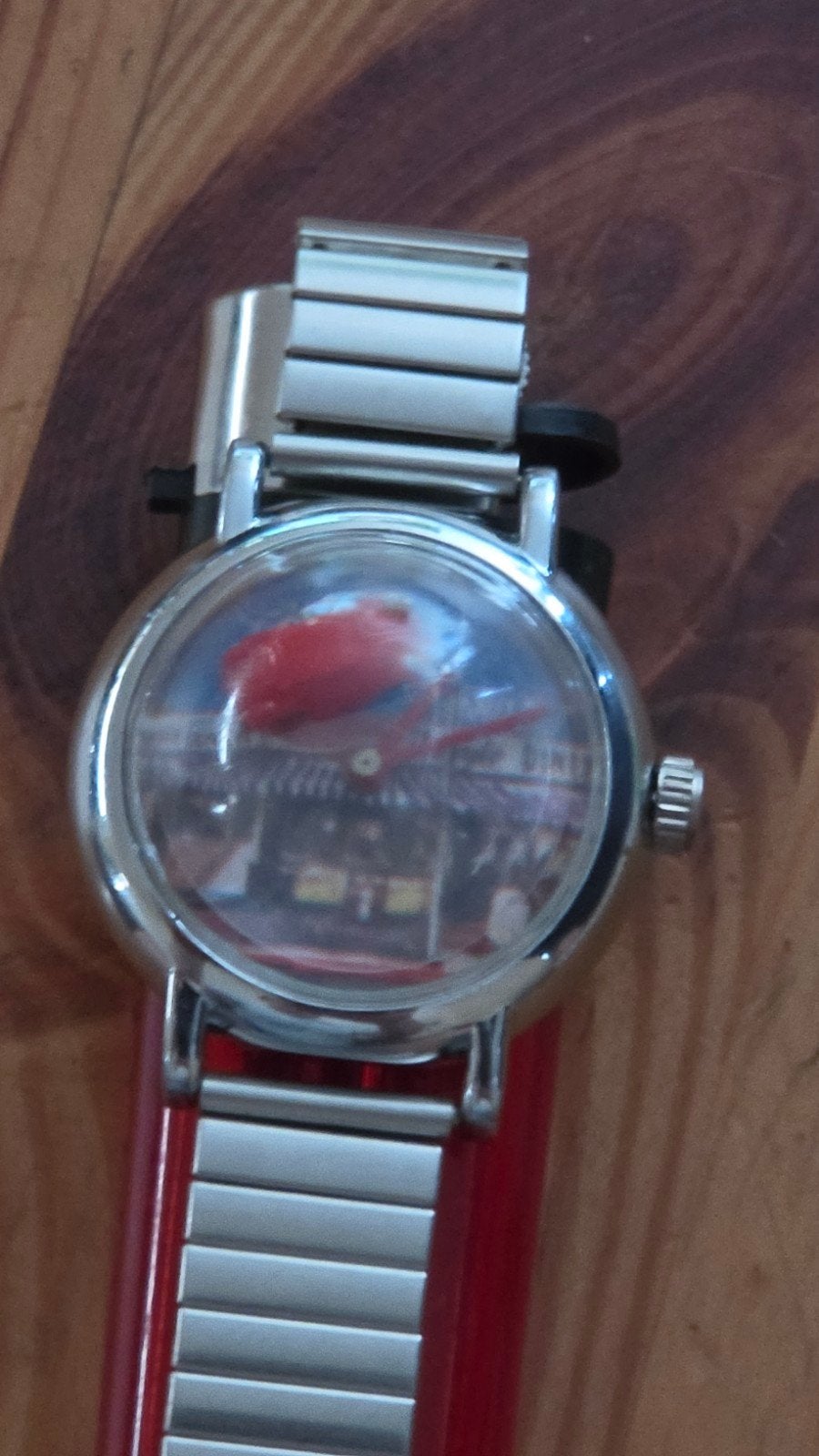 Vintage horloge, Staal, Met bandje, Polshorloge, Onbekend