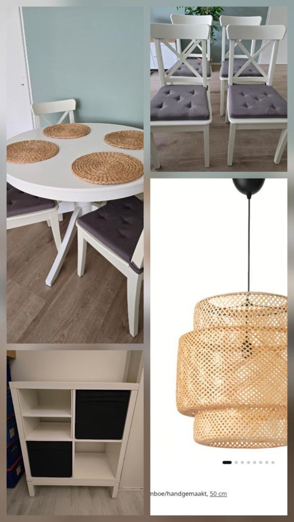Ikea Ektorp bank-Rosenberg eethoek-Sinnerlig hanglamp, Ophalen, Zo goed als nieuw, 75 tot 100 cm