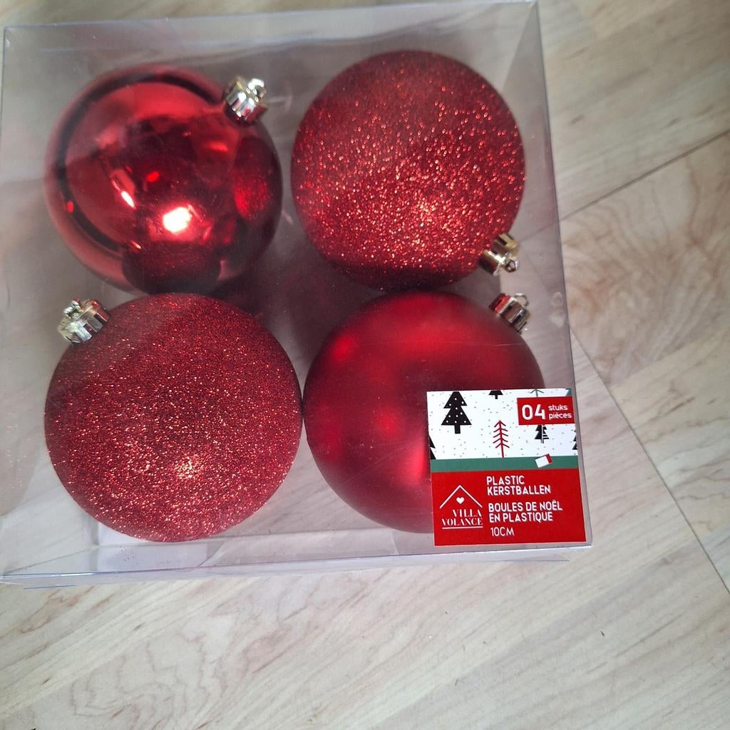 Kerstballen plastic 10cm, Ophalen, Nieuw