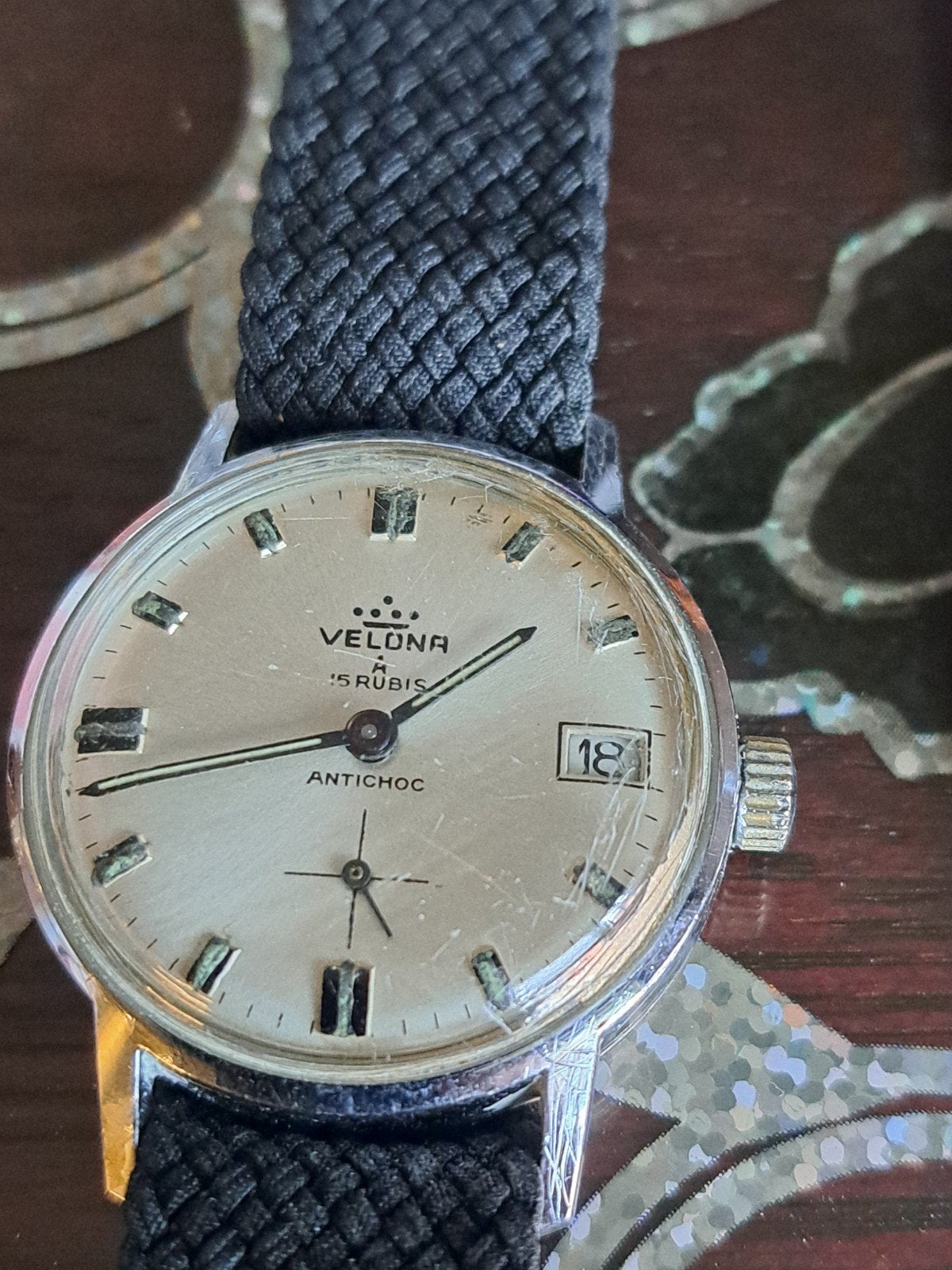 Te koop 2 vintage horloges merk velona en century, Ophalen of Verzenden, Staal, Overige merken, 1960 of later