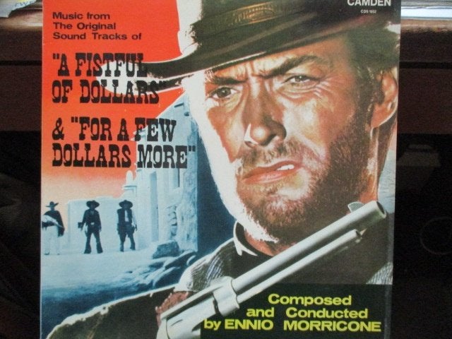 Ennio Morricone  dubbel filmmuziek en A fist full of dollars, Cd's en Dvd's, Gebruikt, Soundtrack, Ophalen of Verzenden, 12 inch