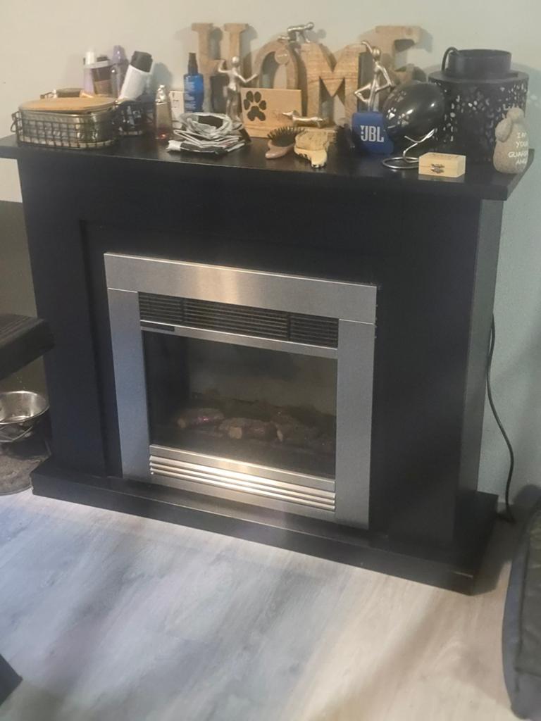 Elektrische haard met warmtefunctie - Sfeervol & Verwarmend, Ophalen, Gebruikt, Vrijstaande haard, Elektrische haard