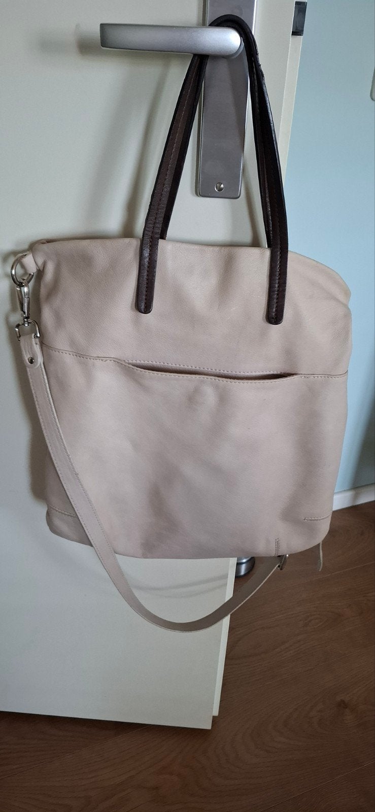 Een Gianni Chiarini leren tas., Sieraden, Tassen en Uiterlijk, Tassen | Damestassen, Ophalen, Nieuw, Bruin, Handtas