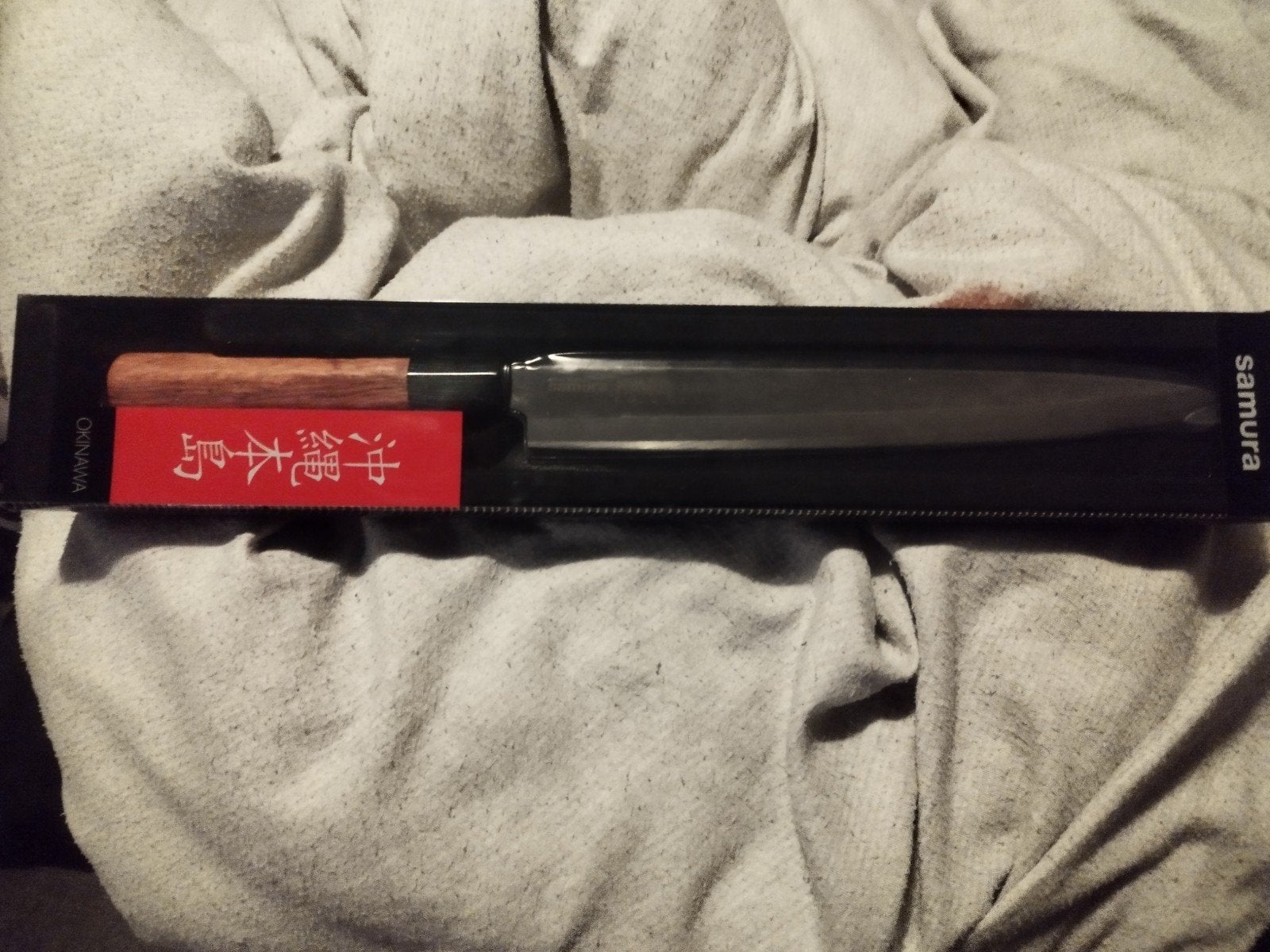 Samura Yanagiba 240 mm snijmes - Nieuw in doos, Huis en Inrichting, Los bestek, Nieuw, Overige merken, Snijmes