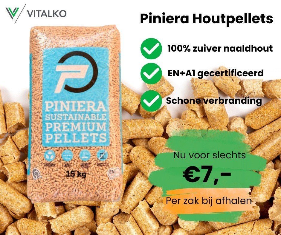 🔥Piniera🔥witte houtpellets EN+A1 €7,-/zak!, Minder dan 3 m³, Ophalen of Verzenden