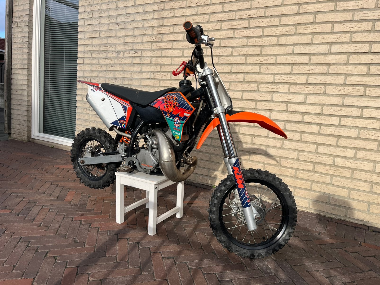 Ktm sx50 LC - pw 50 - jr 50 - kinder crosser - 50cc 2takt, Fietsen en Brommers, Ophalen, 49 cc, Zo goed als nieuw, Schijfrem