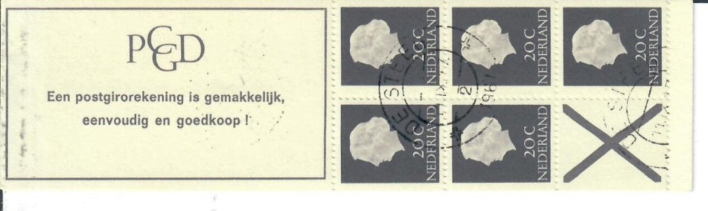 Postzegelboekjes deel 1 gestempeld, Postzegels en Munten, Postzegels | Nederland, Ophalen of Verzenden, Na 1940, Gestempeld