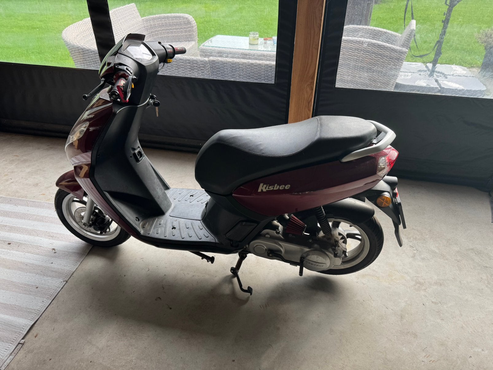 Peogeot kisbee scooter 4tatk 70cc blauw kenteken, Ophalen, Zo goed als nieuw, Benzine, Overige modellen