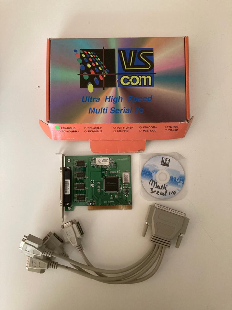 VScom RS232 4-poorts seriële kaart PCI-400H, Computers en Software, Desktop Pc's, Ophalen of Verzenden, Gebruikt
