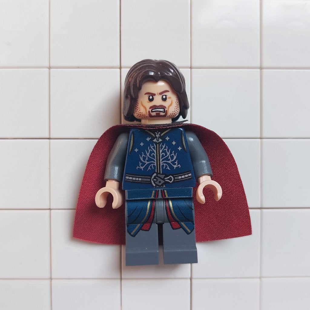 LEGO LOTR Minifig - Aragorn - lor066, Ophalen of Verzenden, Zo goed als nieuw