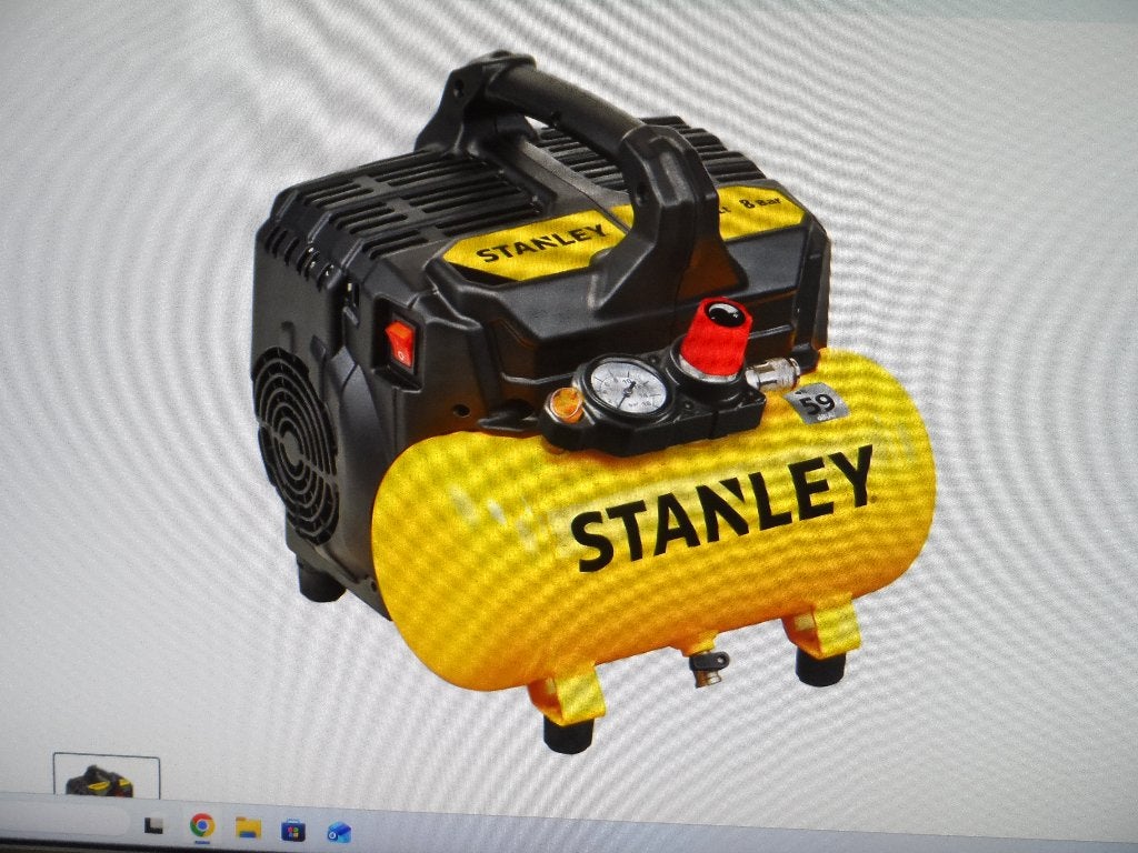 nieuwe   stenly  compresor   in  de  verpakkaing, Doe-het-zelf en Verbouw, Compressors, 100 liter of meer, Nieuw, Ophalen of Verzenden