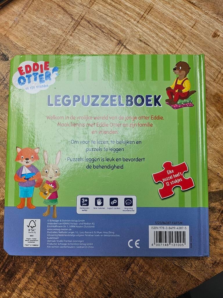 Eddie Otter en zijn vrienden - Legpuzzelboek, 3 tot 4 jaar, Ophalen of Verzenden, Zo goed als nieuw, Nathalie L. et al.