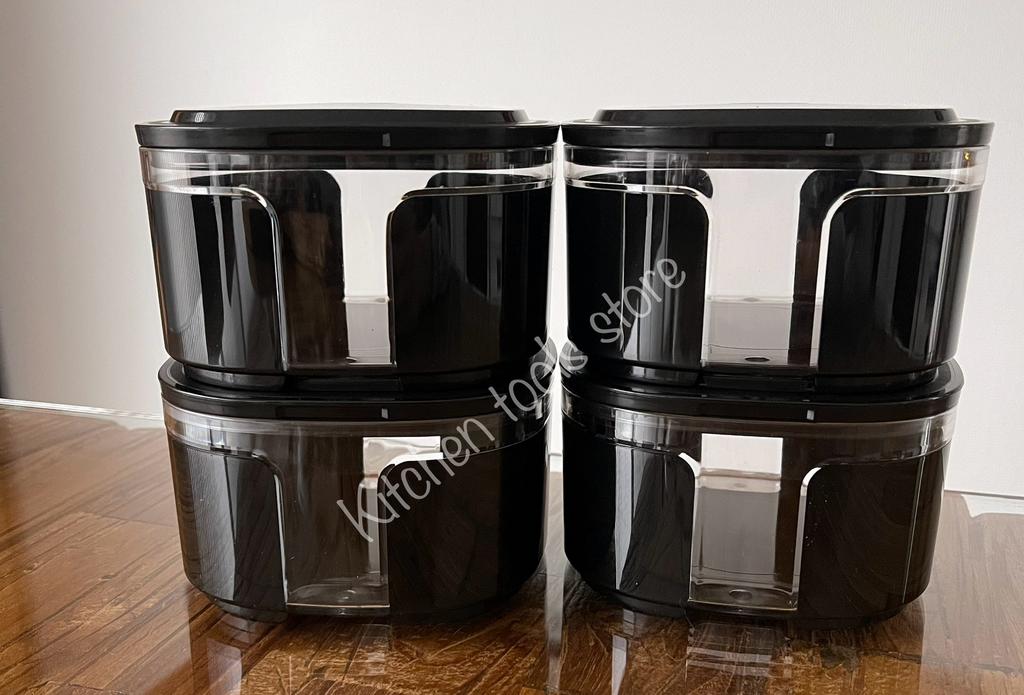 Tupperware Exclusieve vensterbus 700ml zwart voorraadbus, Ophalen of Verzenden, Nieuw, Bus of Trommel