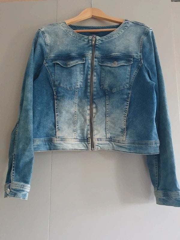 Street One spijkerjas, Kleding | Dames, Jassen | Zomer, Zo goed als nieuw, Maat 42/44 (L), Blauw, Verzenden