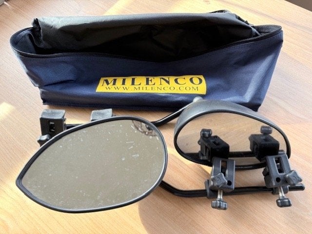 Milenco caravanspiegels, Ophalen