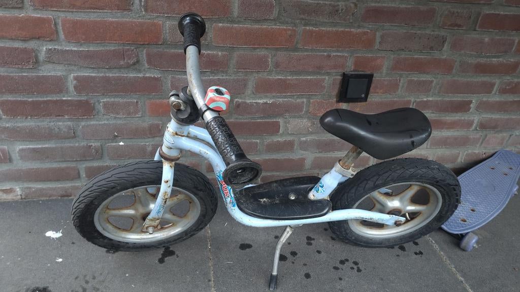 Puky loopfiets 12 inch, blauw, Ophalen, Gebruikt, Minder dan 16 inch, Puky
