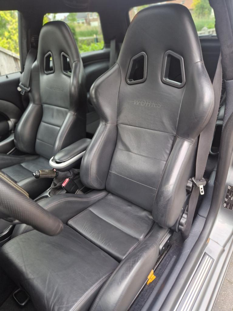 Mini JCW Sparco Stoelen - Zwart Leder, Ophalen of Verzenden, Mini