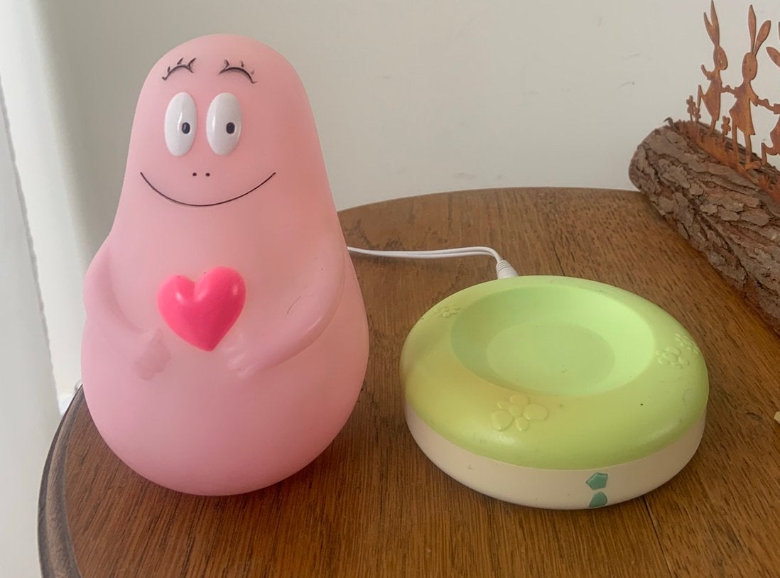 Pabobo barbapappa lampje oplaadbaar vintage retro, Ophalen of Verzenden, Huis en Inrichting