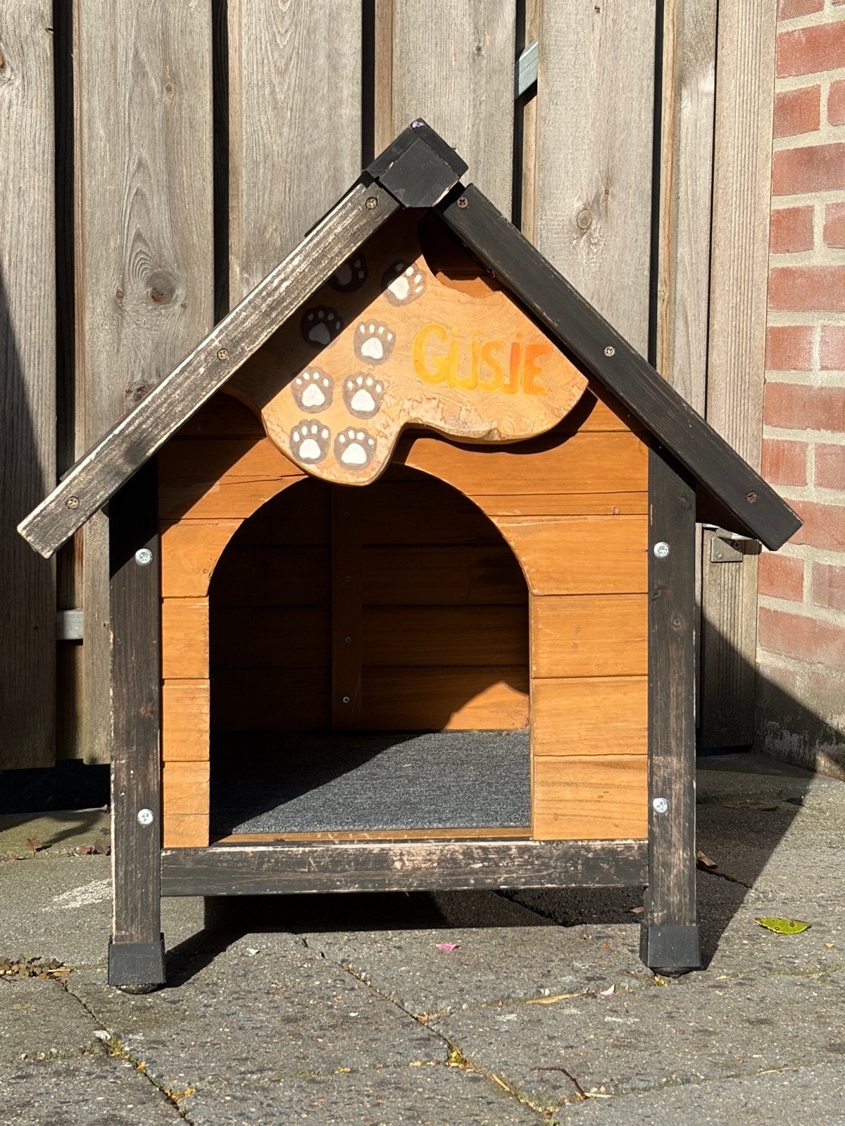 Buitenhok voor hond of kat, Dieren en Toebehoren, Hondenhokken, Ophalen, Gebruikt, Minder dan 65 cm, Minder dan 75 cm
