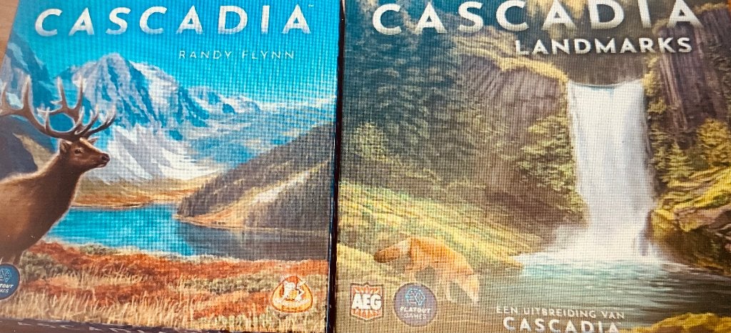 Cascadia incl uitbreiding Landmarks NL - Nieuw in doos, Hobby en Vrije tijd, White Goblin Games, Nieuw, Ophalen of Verzenden, Een of twee spelers