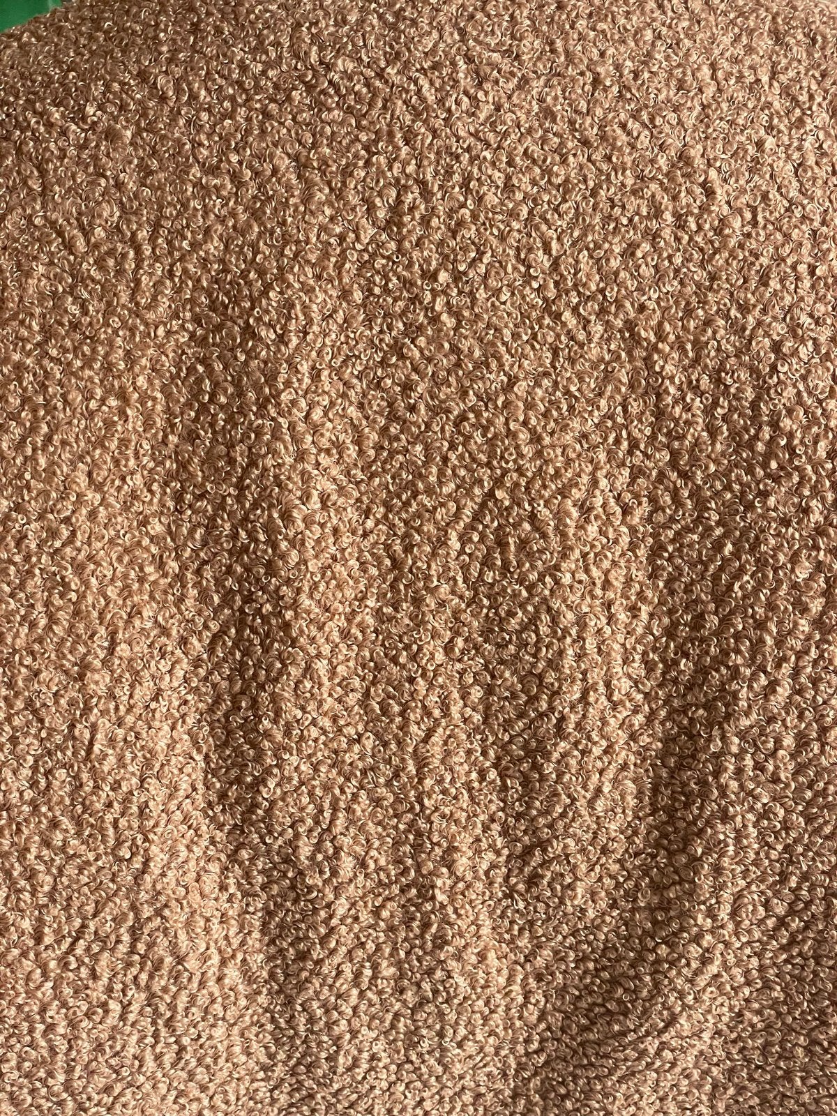 Nieuwe Super Zachte Teddy Stof - Polyester 160x150 cm, Bruin, 120 cm of meer, Nieuw, Ophalen of Verzenden