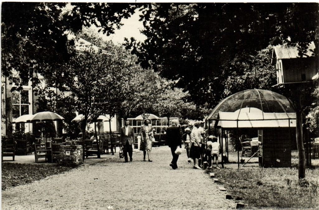 Duinrell Wassenaar - Terras Theetuin - 1958? gelopen, Verzenden, 1940 tot 1960, Gelopen, Zuid-Holland