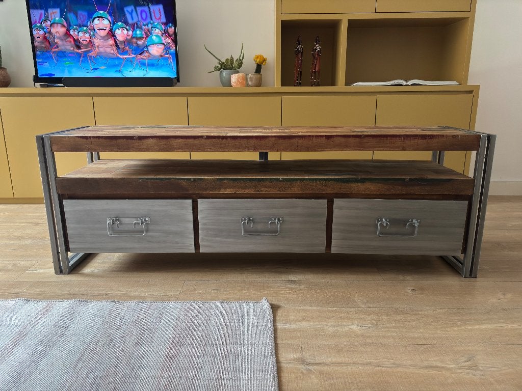 Dressoir, Ophalen, 150 tot 200 cm, Zo goed als nieuw, Met lade(s)