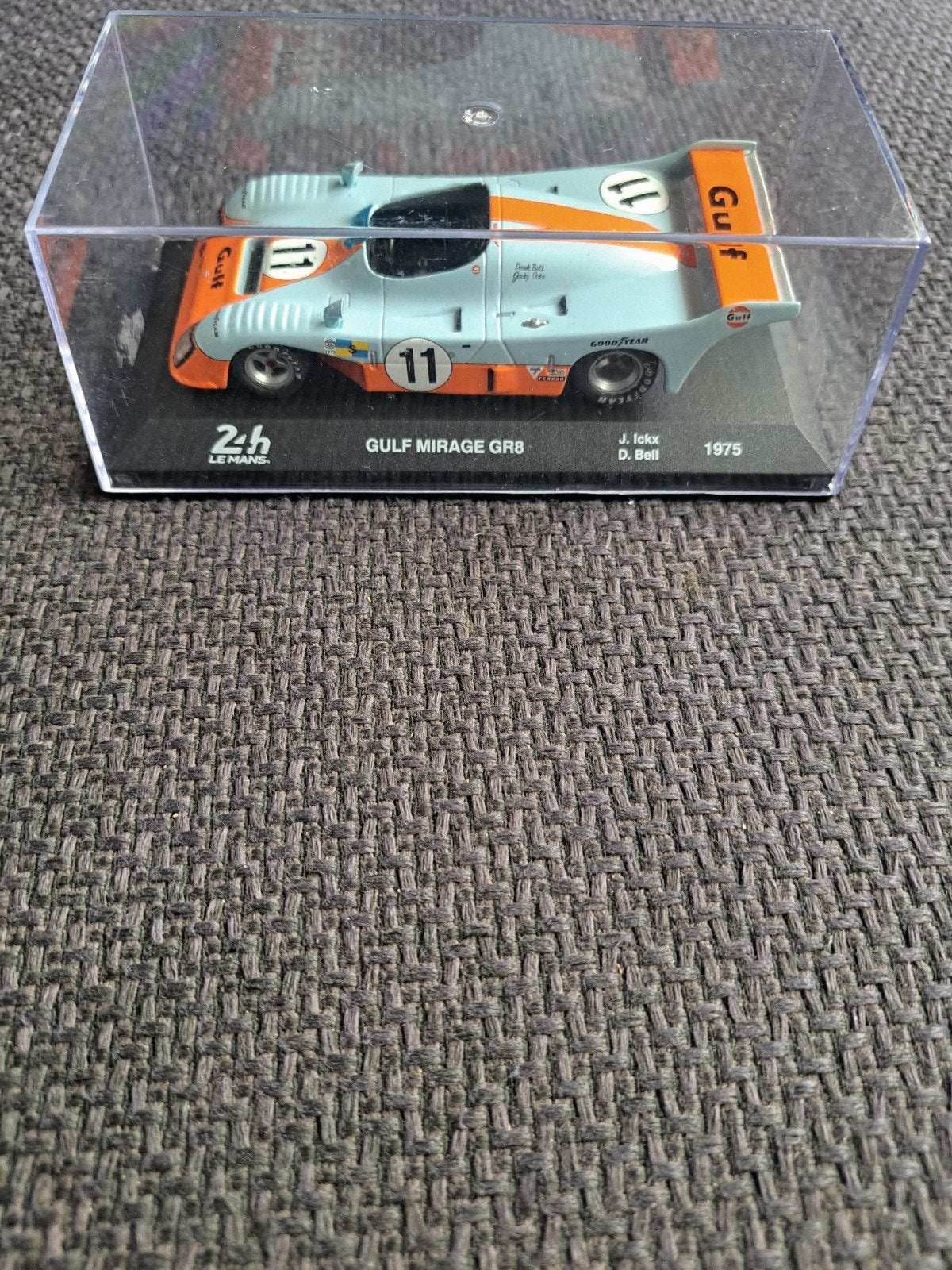 altaya ixo model le mans 1975 gulf mirage j ickx, Hobby en Vrije tijd, Overige merken, Altaya ixo model, Auto, Ophalen of Verzenden