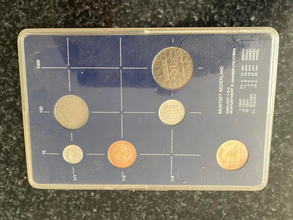 Muntenset Nederland 1982 - Rijk's Munt Utrecht, Postzegels en Munten, Munten | Nederland, Setje, Overige waardes, Koningin Beatrix