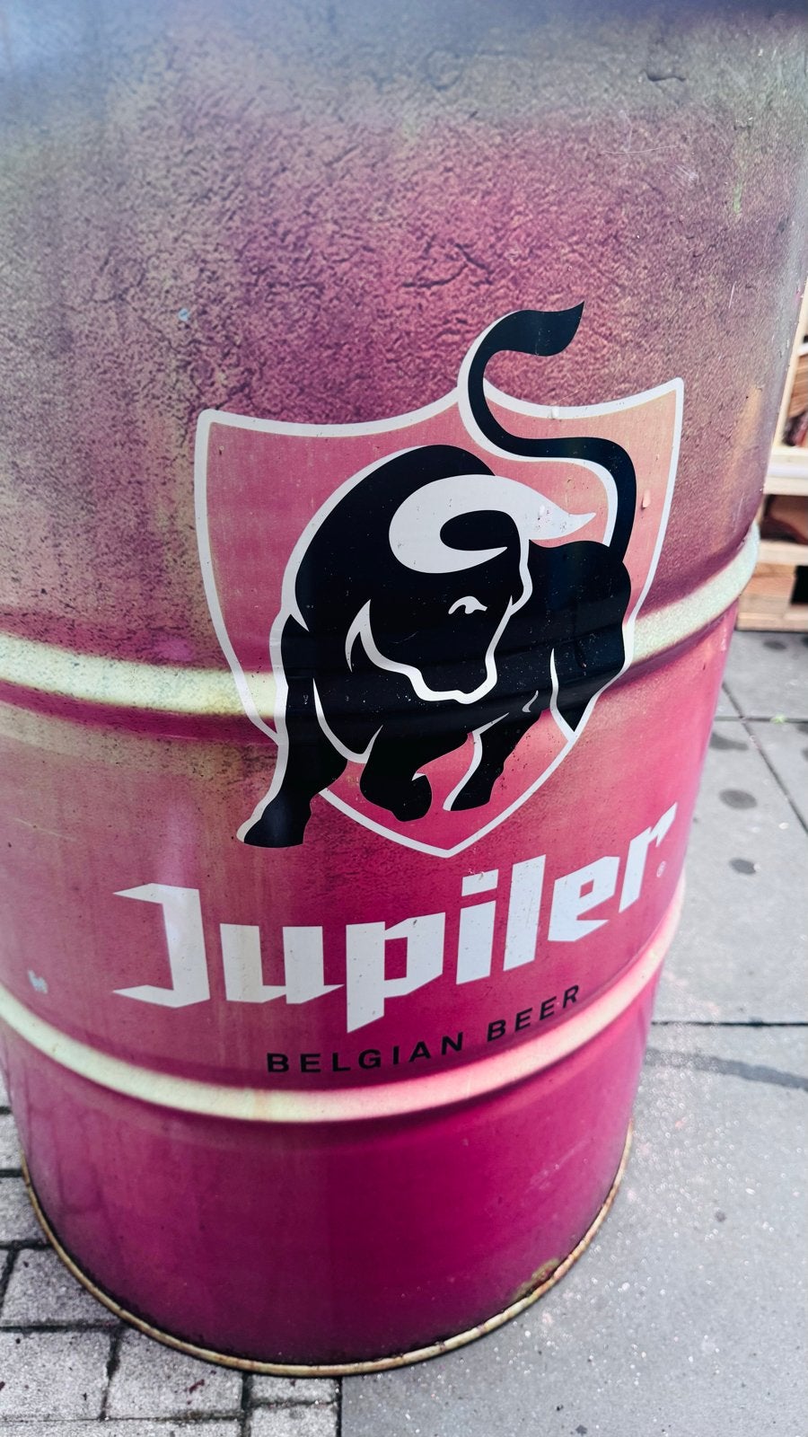 Jupiler oliedrum BBQ / vuurkorf (gratis af te halen), Ophalen, Gebruikt