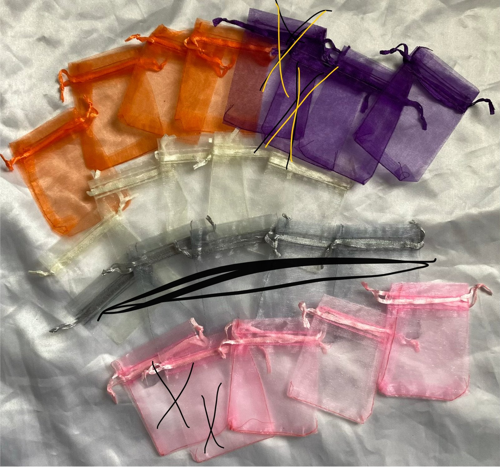 Organza zakjes nw, Ophalen of Verzenden, Nieuw, Kraal
