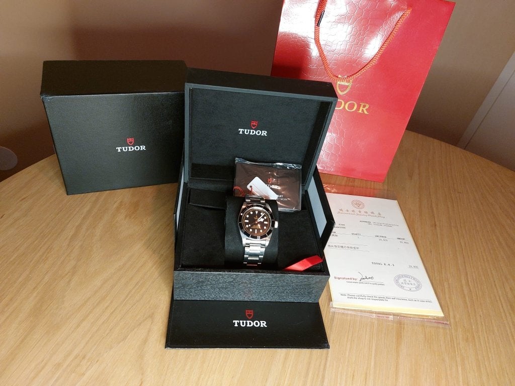 Prachtige Tudor Black Bay FULL SET, Overige merken, Staal, Staal, Polshorloge