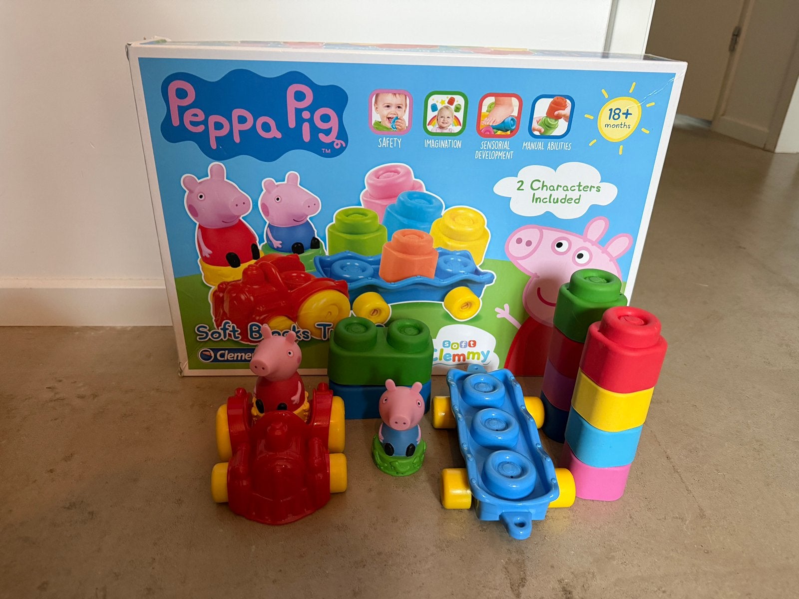 Peppa pig clementori blokkentrein, Ophalen of Verzenden, Zo goed als nieuw