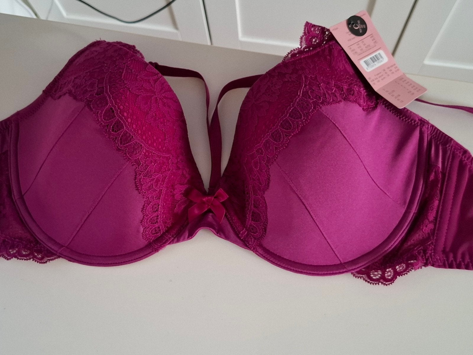 Paarse Hunkemöller bh - 90C nieuw, Hunkemöller, Ophalen of Verzenden, Paars, BH